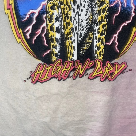 Def Leppard  High ‘N Dry Sz Large Excellent Used Condition, Laundered T Shirt - Picture 5 of 9